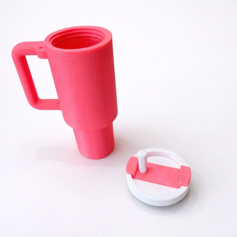 3D Printed Mini Tumbler Chapstick Holder Cute Lip Balm Holder Cup Stanley - Picture 2 of 3